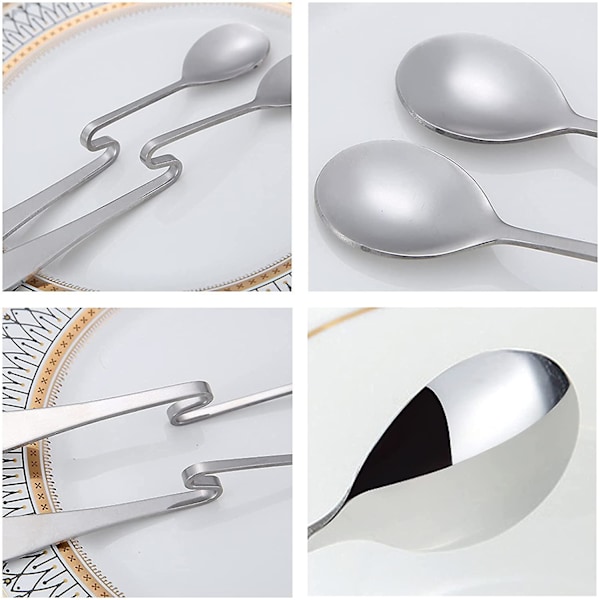 Marmeladssked, Rostfritt Stål Kaffesked Set, Honungsked Den Kan Användas För Att Bryta 6pcs