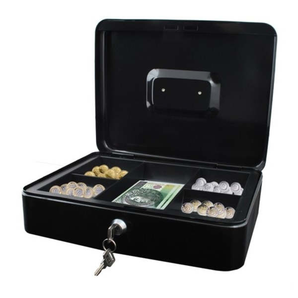 Pengekasse - 30x24x9cm Black Svart