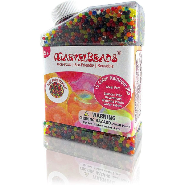 9.5oz Water Bead,Rainbow Mix Kid Sensory Play And Spa Refill