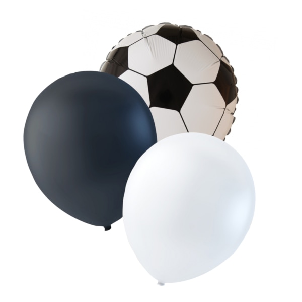 Favorithold- 21 balloner for alle rigtige fodboldfans. MultiColor Svart-Vit