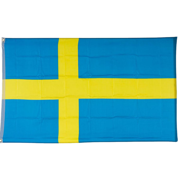 Midsommarafton Studenten flagga i Gul & Blå Polyester 150x90 cm - för Studentfirande, Supporterflagga ,Fotbollsmatch, Festival & Midsommarfest multifärg