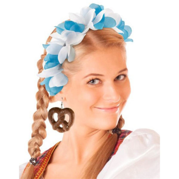 Oktoberfest Diadem med Blommor Bavarian - Tjejer Tiara, Pannband, Håraccessoarer multifärg