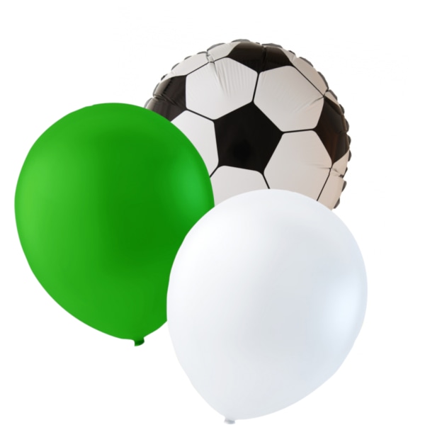 Favorithold- 21 balloner for alle rigtige fodboldfans. MultiColor Grön-Vit