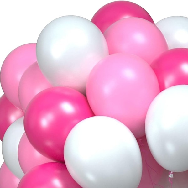 Röda, Vita och Rosa Ballonger - Ballonger Röd Vit Rosa för Alla Hjärtans Dag - Romantiska Festdekorationer - Valentine multifärg