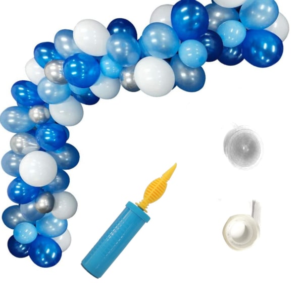 Sassier DIY kit Ballongbue inkl. Ballongpumpe alt inkludert - blå Blue