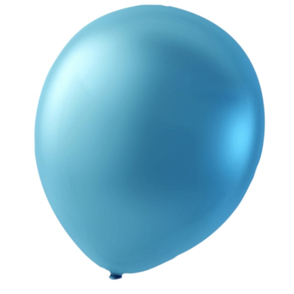Sassier ballonger latex ljusblå metallic 24-pack Blå