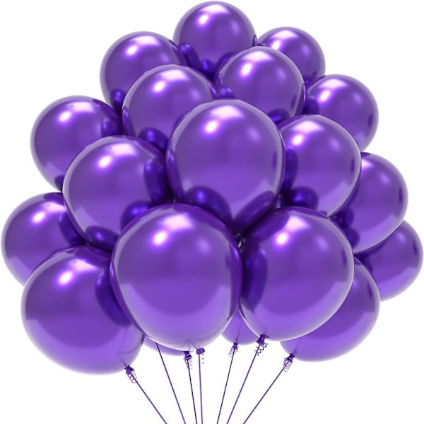 Ballonger Latex Fest Bursdag Lilla 25-Pak 30 Centimeter Purple