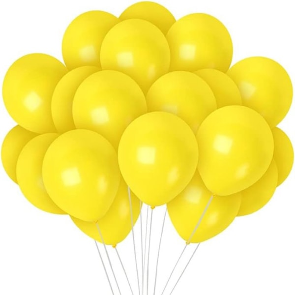 Keltaiset ilmapallot lateksiopiskelijan syntymäpäivä - kestävä, pitkäikäinen ja ympäristöystävällinen Yellow