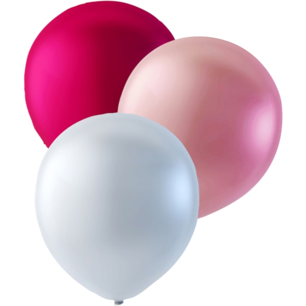 Ballonger Rosa, Ljusrosa & Pärlemorvita  27-Pack - Perfekt för Bröllop, Födelsedag, Möhippa & Festdekorationer multifärg