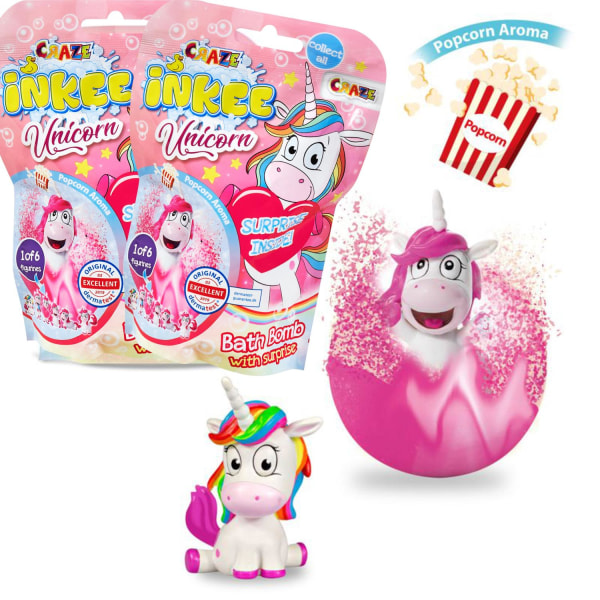 Badbomb Barn Överraskning Unicorn 2-pack - Flerfärgad, Bubblande och Doftande multifärg