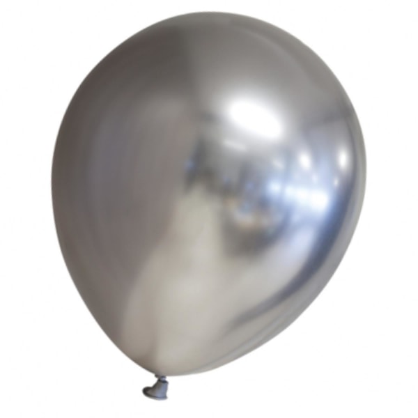 Ballonger Sølvfargede Chrome Mirror Reflex Glossy  - 10 stk Silver chrome