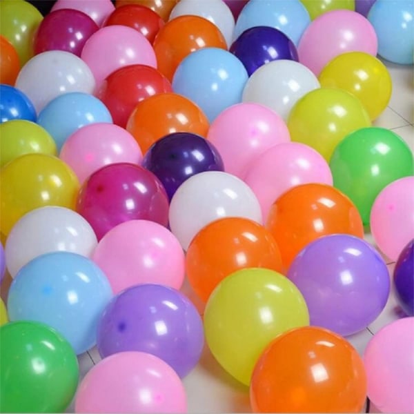 Ballonger Blandade Färger 25-pack - Regnbågsballonger för Födelsedagsfest, Festballonger, Ballonger i Olika Färger multifärg