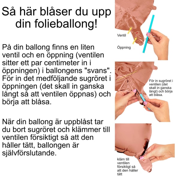 Ballong siffror 0-9 - födelsedags ballonger Guld 6