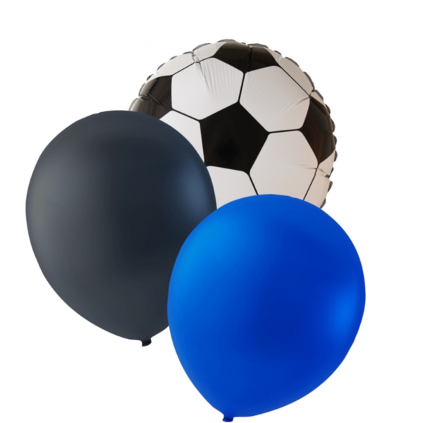 Favoritlaget - 21 ballonger för alla riktiga fotbollsfans. MultiColor Svart-Blå