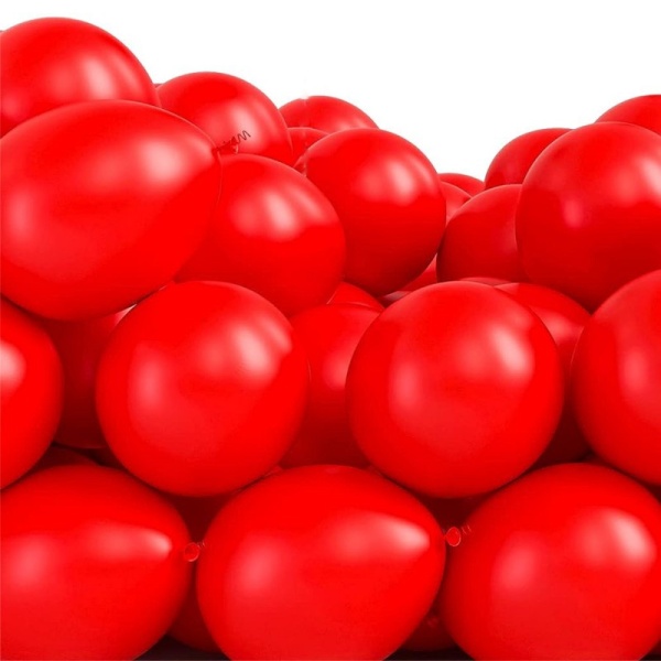 Røde balloner af naturlatex 25-pak - Helium kvalitet til Valentinsdag, fødselsdag og fest dekorationer Red