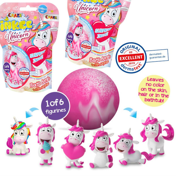 Badbomb Barn Överraskning Unicorn 2-pack - Flerfärgad, Bubblande och Doftande multifärg