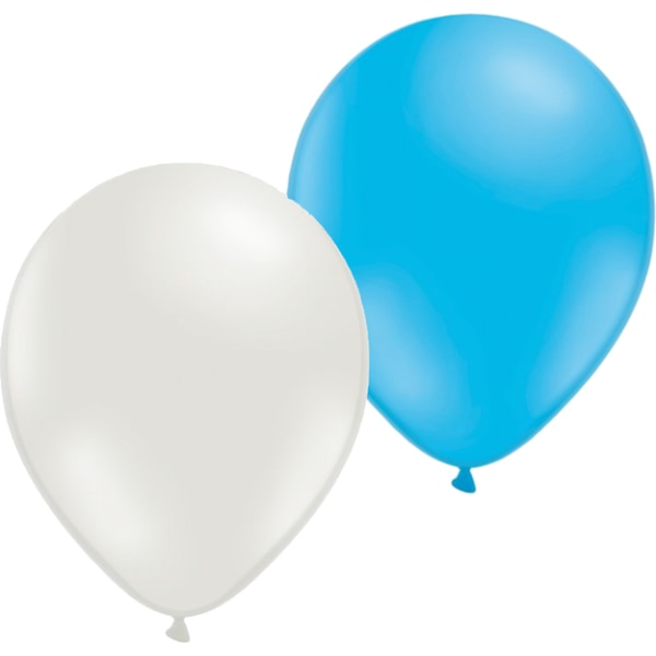 Ballonger Premium Mix Blå och Vit 24-pack Födelsedag Party Fest multifärg