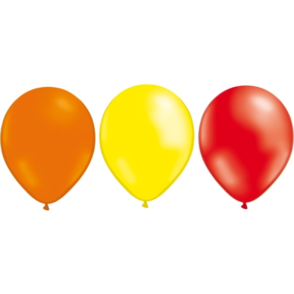 Lateksi-ilmapallot 24-pakkaus 30 cm keltainen, oranssi & punainen - heliumlaatuinen juhlakoriste lastenjuhliin ja syntymäpäiville Multicolor