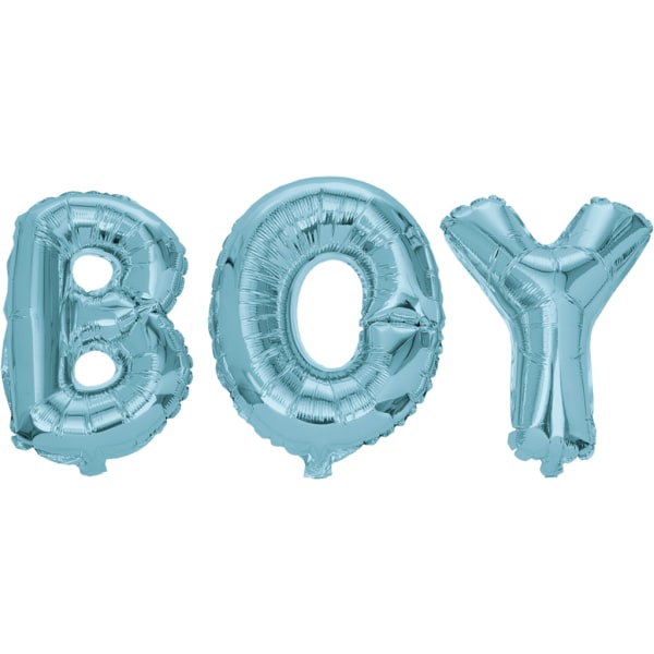 Folieballon Boy Blå til BabyShower fødselsdagsfest Blue