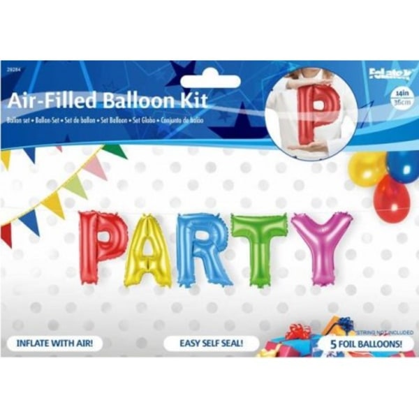Balloner Folie Party Fødselsdag Flerfarvet 1 Sæt 36 Centimeter Multicolor