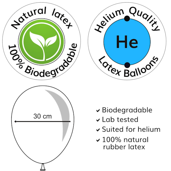 Ballonger  40-Pack Svart, Vit, Konfetti & Silver - Festdekorationer och Heliumballonger för Jubileum - Konfettiparty och Temaballonger - Ballonger multifärg