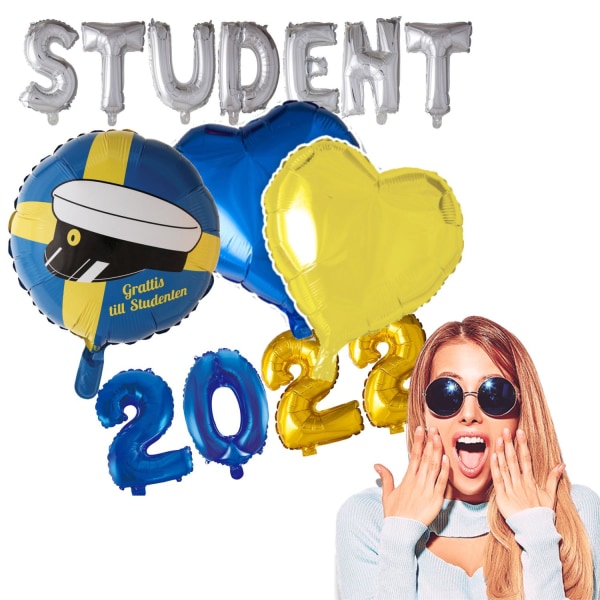 Student Paket Party Studentfirande | Studentfest | Examen multifärg