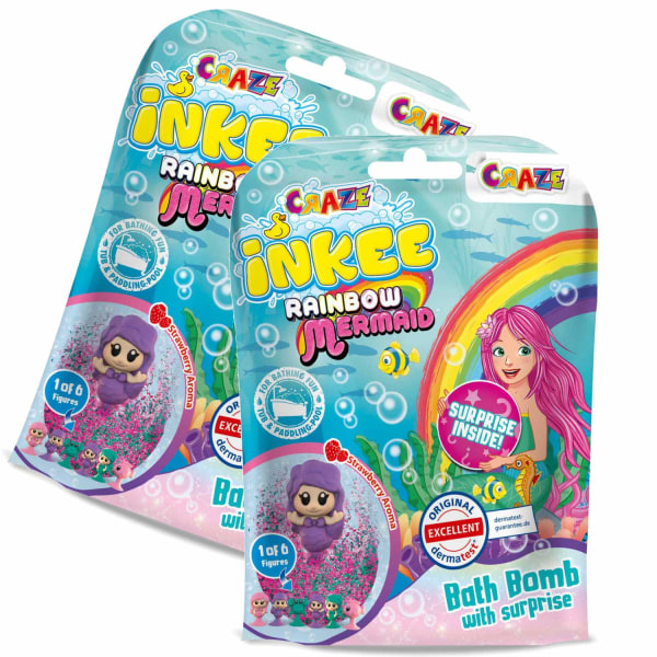 Bath Bomb Rainbow Mermaid Surprise - Badebombe Havfruens overraskelse 2 Pack Multicolor