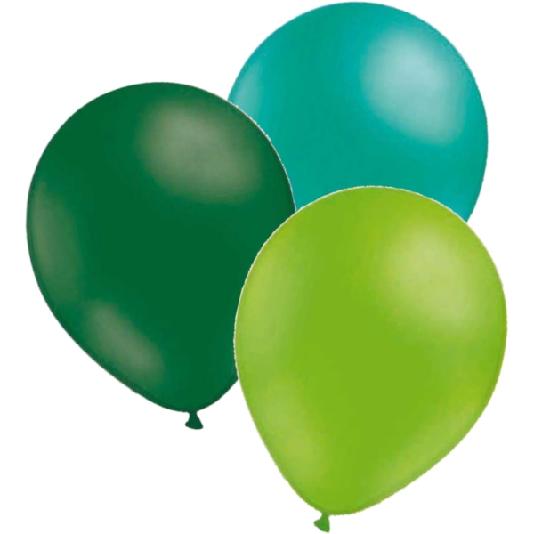 24 kpl Ilmapallot tummanvihreät, vihreät ja limenvihreä - 30cm Multicolor