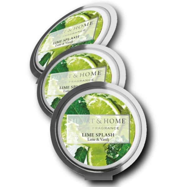 Doftvax Sojavax Lime Vanilj 3-pack - Doftande Sojavaxkuber för Läcker Arom och Vällukt Avkopplande och Tröstande Stämning Naturligt Sojavax Vit