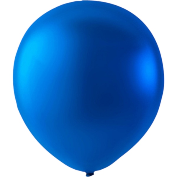 Ballonger Latex Blå Metallic - 10-pack | 30 cm (12 tum) Blå
