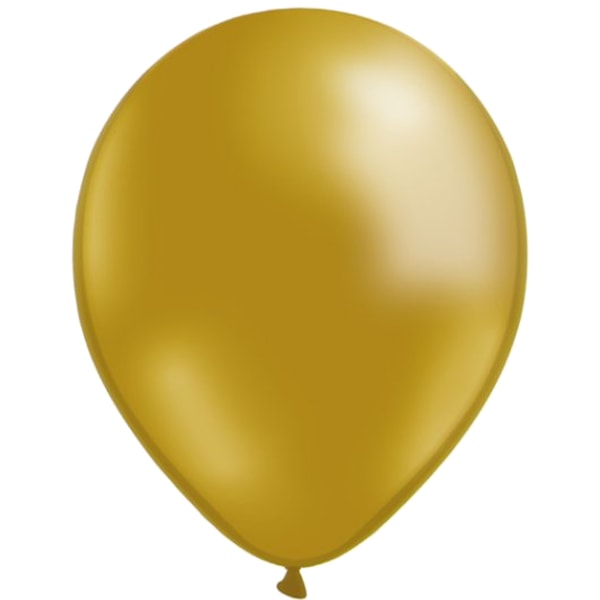 Lateksballonger Pakke med 24, gull Gold
