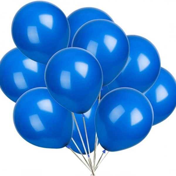 Balloner blå 25-pak - latexballoner, heliumkvalitet, holdbar og giftfri - perfekt til fødselsdage Blue