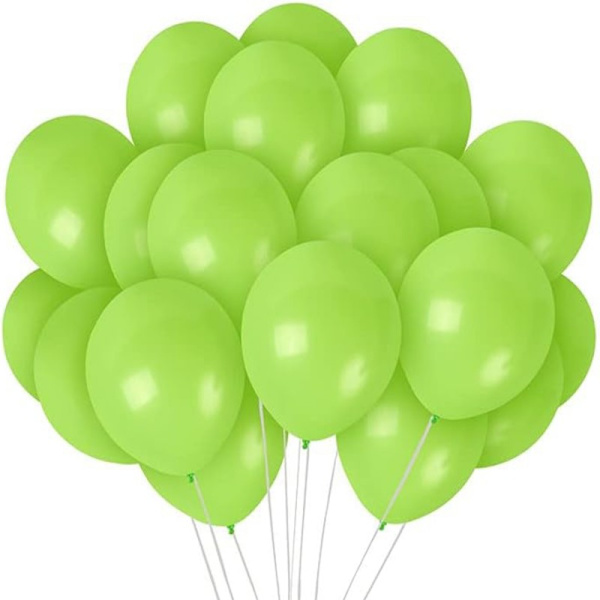 Grønne balloner latexfest fødselsdag - limegrøn helium festballoner til bryllup, fødselsdag, eksamen og babyshower Lime green