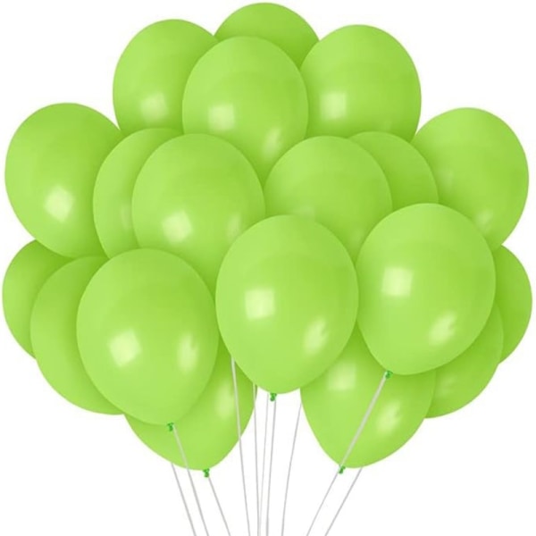 Vihreät ilmapallot Lateksijuhlat Syntymäpäivä – Limenvihreät heliumjuhlailmapallot häihin, syntymäpäiviin, valmistujaisiin ja vauvakutsuihin Lime green