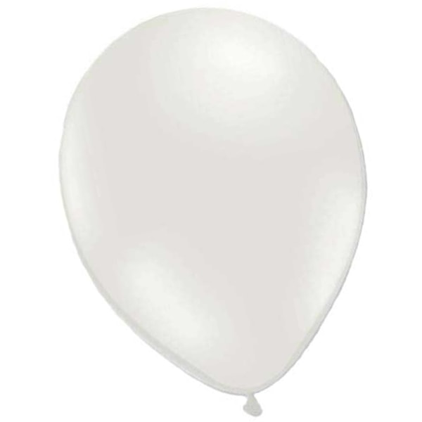Balloner perlemorshvid 27-pak latex - perfekt til bryllupper, brudebrusere og fødselsdage White