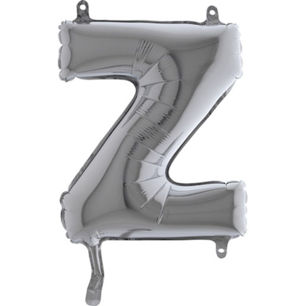 Bogstavsballon sølv - 35 cm (14") Silver Z