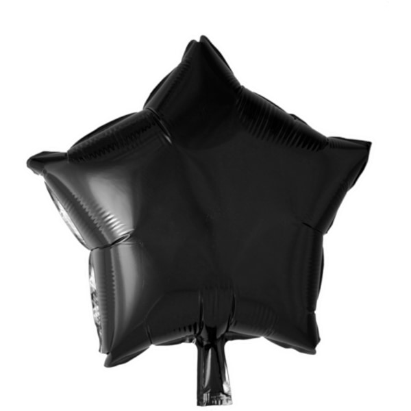 Folieballon sort stjerne - 46 cm Black
