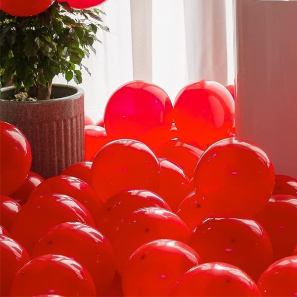 Ballonger Klassiske Lateksballonger røde 25-pakning 30 cm Red