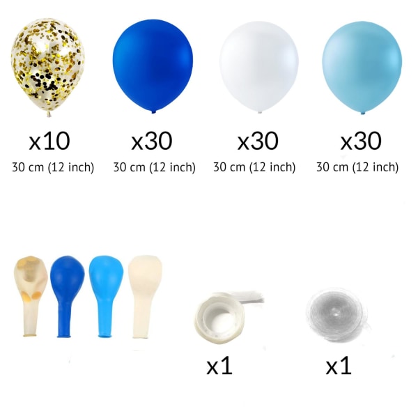 Ballongbue Latex Ballonger Baby Shower Party Bursdag 1- Sett Multicolor  2040 | Multicolor | 360 | Fyndiq