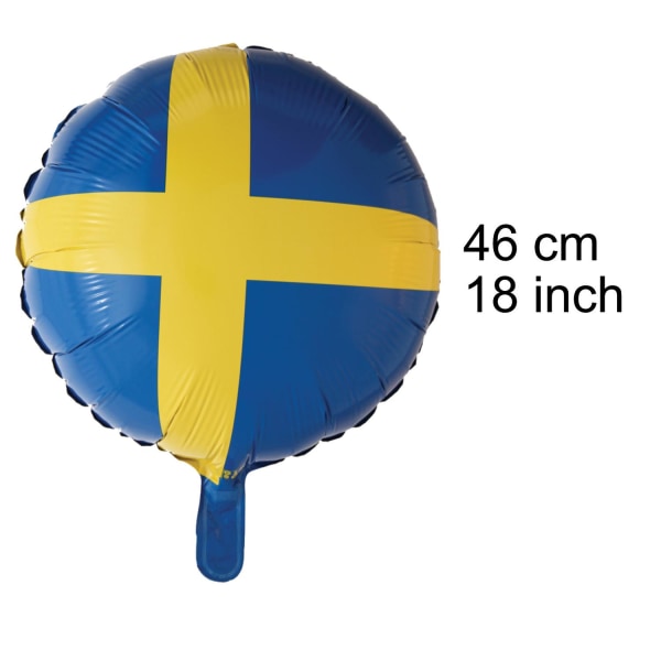 Folio ilmapallo Opiskelija Kansallispäivä Syntymäpäivä Keltainen Sininen 46 cm - Kunniamerkit opiskelijajuhliin, juhannusjuhliin, valmistujaisiin Multicolor