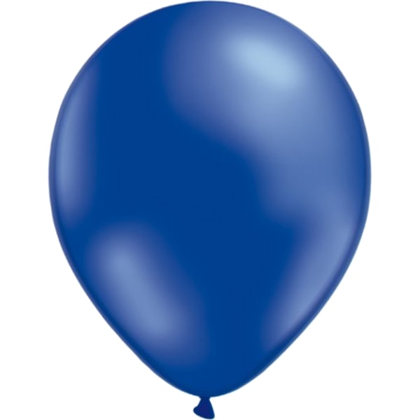 12 stk latex balloner blå og lys blå metallic - 30 cm / 12" Blue