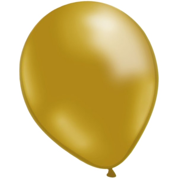 27-pack Guld Metallic Ballonger - Latexballonger för Dekoration och Fest, Perfekta för Födelsedagar, Möhippor och Nyårsfiranden - Klassiska Ballonger Guld
