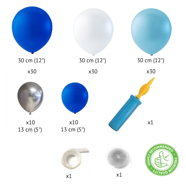 Sassier DIY-kit Ballonbue Herunder Ballonpumpe Blue