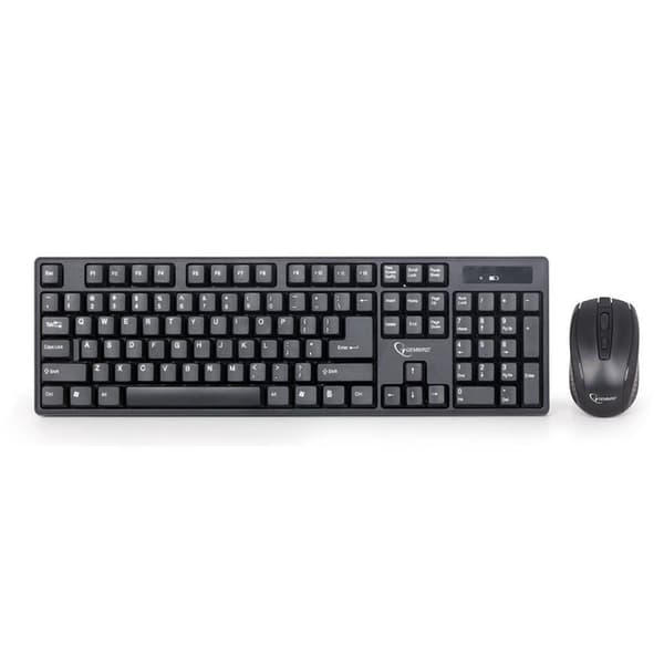 Gembird - Keyboard + mouse set (Black) Svart