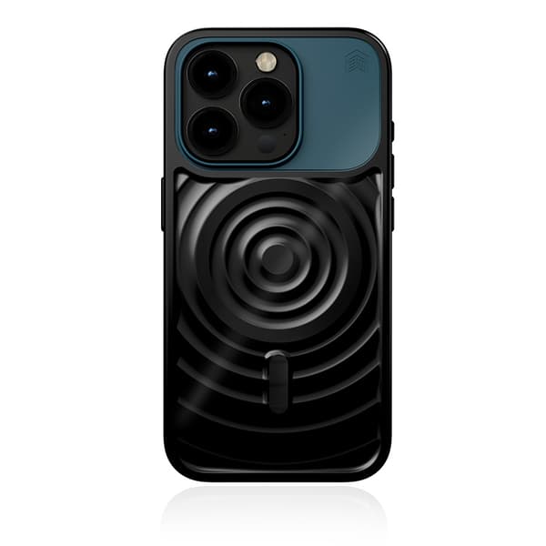 STM Reawaken Ripple MagSafe - Case for iPhone 15 Pro (Black / Atlantic)