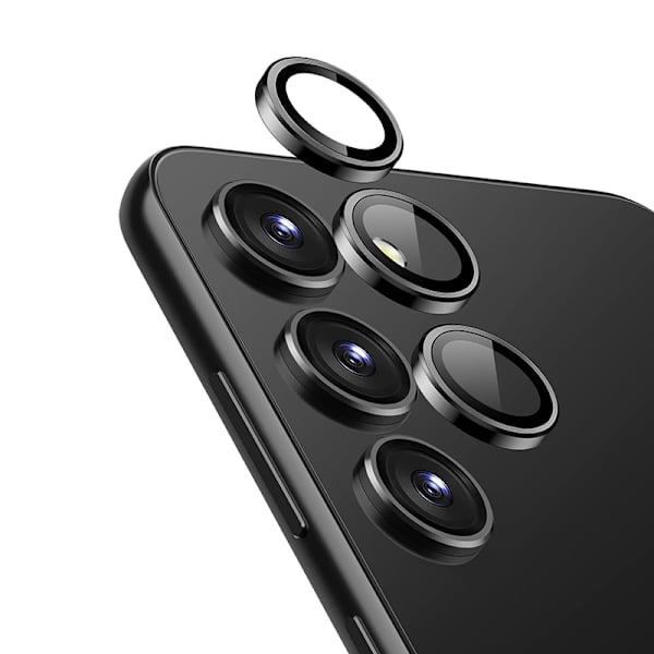 Crong Lens Ring - Tempered Glass for the camera lens Samsung Galaxy S24+ (black)