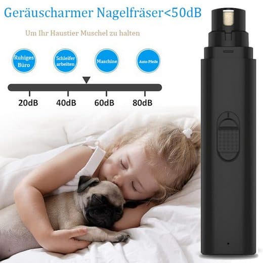Neglesliper/kloklipper for hunder og katter, ultrastille 50 dB