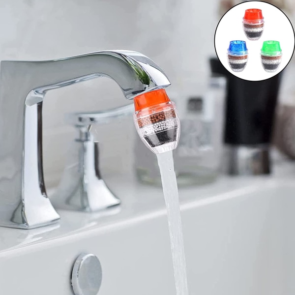 2 Pieces Activated Carbon Water Faucet Filter Clean Water Faucet
