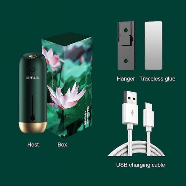 (2.0 Space Gray) Tidsindstillet automatisk spray luftrensningsdiffuser, enkelt maskine, ingen æterisk olie