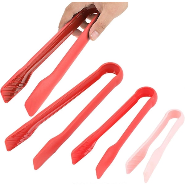 Set Silikon Kökstänger, Matpincetter Självserveringstänger Silikon Brödrostänger Grilltänger Bröd Toast Klämma Mat Tårta Bröd Köksbakningsverktyg
